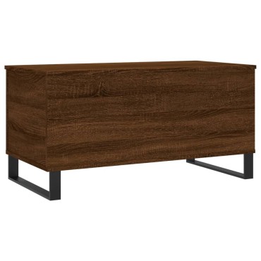vidaXL Τραπεζάκι Σαλονιού Καφέ Δρυς 90x44,5x45cm Επεξεργασμένο Ξύλο 1 τεμ.