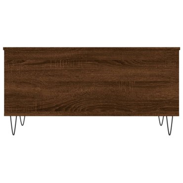 vidaXL Τραπεζάκι Σαλονιού Καφέ Δρυς 90x44,5x45cm Επεξεργασμένο Ξύλο 1 τεμ.