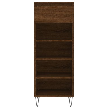 vidaXL Παπουτσοθήκη Καφέ Δρυς 40x36x105cm από Επεξεργασμένο Ξύλο