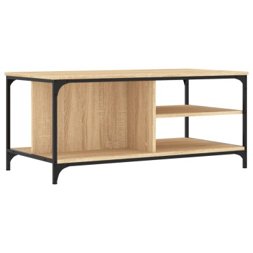 vidaXL Τραπεζάκι Σαλονιού Sonoma Δρυς 100x50x45cm Επεξεργασμένο Ξύλο 1 τεμ.