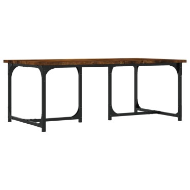 vidaXL Τραπεζάκι Σαλονιού Καπνιστή Δρυς 90x50x35cm Επεξεργασμ. Ξύλο 1 τεμ.