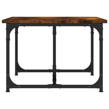 vidaXL Τραπεζάκι Σαλονιού Καπνιστή Δρυς 90x50x35cm Επεξεργασμ. Ξύλο 1 τεμ.
