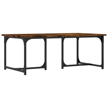 vidaXL Τραπεζάκι Σαλονιού Καπνιστή Δρυς 90x50x35cm Επεξεργασμ. Ξύλο 1 τεμ.