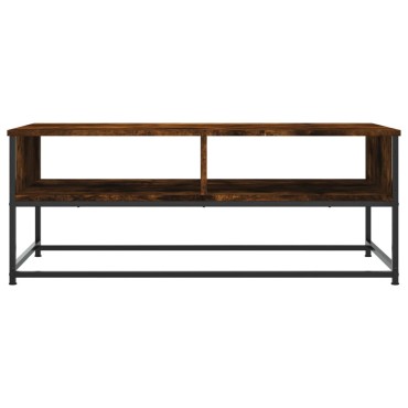 vidaXL Τραπεζάκι Σαλονιού Καπνιστή Δρυς 100x51x40cm Επεξεργασμ. Ξύλο 1 τεμ.