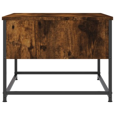 vidaXL Τραπεζάκι Σαλονιού Καπνιστή Δρυς 100x51x40cm Επεξεργασμ. Ξύλο 1 τεμ.