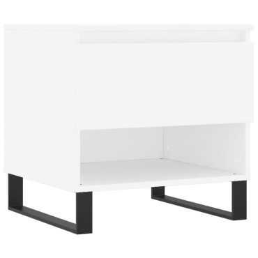 vidaXL Τραπεζάκι Σαλονιού Λευκό 50x46x50cm από Επεξεργ. Ξύλο 1 τεμ.