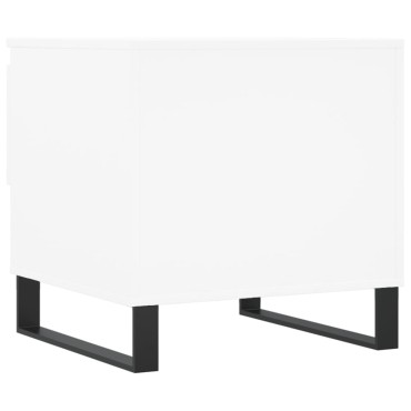 vidaXL Τραπεζάκι Σαλονιού Λευκό 50x46x50cm από Επεξεργ. Ξύλο 1 τεμ.