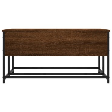 vidaXL Τραπεζάκι Σαλονιού Καφέ Δρυς 80x80x40cm από Επεξεργ. Ξύλο 1 τεμ.