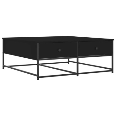 vidaXL Τραπεζάκι Σαλονιού Μαύρο 100x99x40cm από Επεξεργ. Ξύλο 1 τεμ.