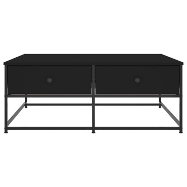vidaXL Τραπεζάκι Σαλονιού Μαύρο 100x99x40cm από Επεξεργ. Ξύλο 1 τεμ.