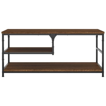 vidaXL Τραπεζάκι Σαλονιού Καφέ Δρυς 90x49x40cm από Επεξεργ. Ξύλο 1 τεμ.