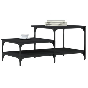 vidaXL Τραπεζάκι Σαλονιού Μαύρο 100x50,5x45cm από Επεξεργασμένο Ξύλο 1 τεμ.