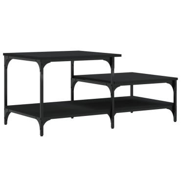 vidaXL Τραπεζάκι Σαλονιού Μαύρο 100x50,5x45cm από Επεξεργασμένο Ξύλο 1 τεμ.