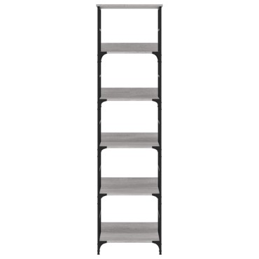 vidaXL Βιβλιοθήκη Γκρι Sonoma 50x33x188,5cm Επεξεργασμένο Ξύλο 1 τεμ.