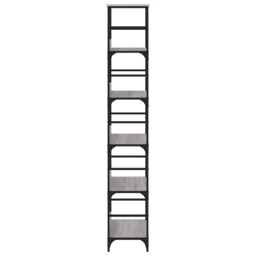 vidaXL Βιβλιοθήκη Γκρι Sonoma 50x33x188,5cm Επεξεργασμένο Ξύλο 1 τεμ.