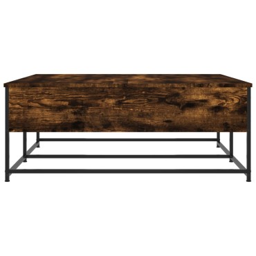 vidaXL Τραπεζάκι Σαλονιού Καπνιστή Δρυς 100x99x40cm Επεξεργ. Ξύλο 1 τεμ.