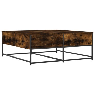 vidaXL Τραπεζάκι Σαλονιού Καπνιστή Δρυς 100x99x40cm Επεξεργ. Ξύλο 1 τεμ.
