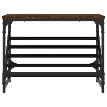 vidaXL Παπουτσοθήκη Καφέ Δρυς 60x30x45cm Επεξεργασμένο Ξύλο