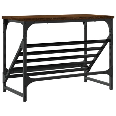vidaXL Παπουτσοθήκη Καφέ Δρυς 60x30x45cm Επεξεργασμένο Ξύλο