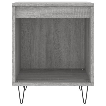 vidaXL Κομοδίνα 2 τεμ. Γκρι Sonoma 40x35x50cm από Επεξεργ. Ξύλο