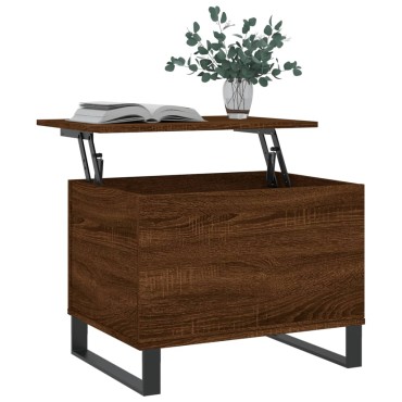vidaXL Τραπεζάκι Σαλονιού Καφέ Δρυς 60x44,5x45cm Επεξεργασμένο Ξύλο 1 τεμ.