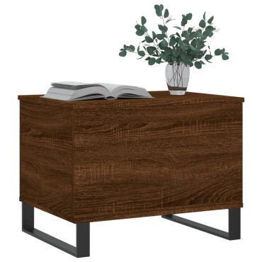 vidaXL Τραπεζάκι Σαλονιού Καφέ Δρυς 60x44,5x45cm Επεξεργασμένο Ξύλο 1 τεμ.