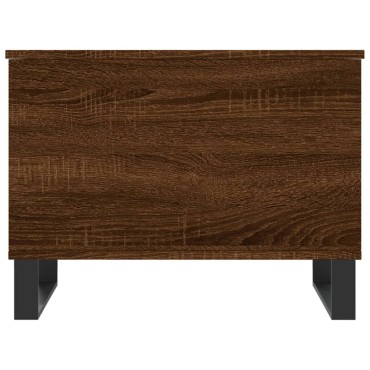 vidaXL Τραπεζάκι Σαλονιού Καφέ Δρυς 60x44,5x45cm Επεξεργασμένο Ξύλο 1 τεμ.