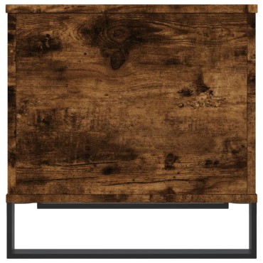 vidaXL Τραπεζάκι Σαλονιού Καπνιστή Δρυς 60x44,5x45cm Επεξ. Ξύλο 1 τεμ.