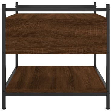 vidaXL Τραπεζάκι Σαλονιού Καφέ Δρυς 50x50x50cm από Επεξεργασμ. Ξύλο 1 τεμ.