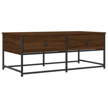 vidaXL Τραπεζάκι Σαλονιού Καφέ Δρυς 100x51x40cm Επεξεργασμ. Ξύλο 1 τεμ.