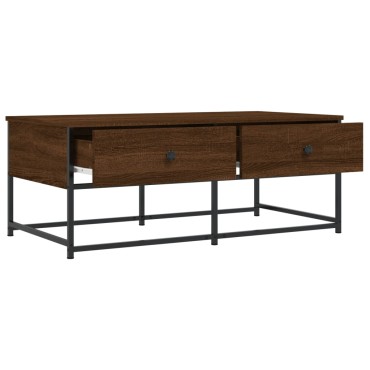 vidaXL Τραπεζάκι Σαλονιού Καφέ Δρυς 100x51x40cm Επεξεργασμ. Ξύλο 1 τεμ.