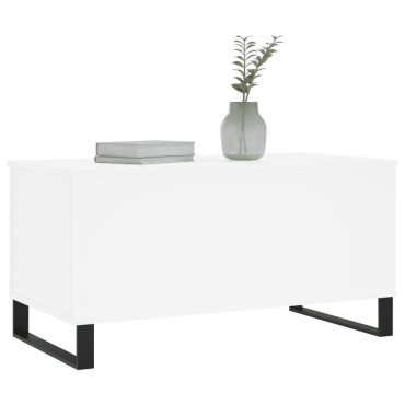 vidaXL Τραπεζάκι Σαλονιού Λευκό 90x44,5x45cm από Επεξεργασμένο Ξύλο 1 τεμ.