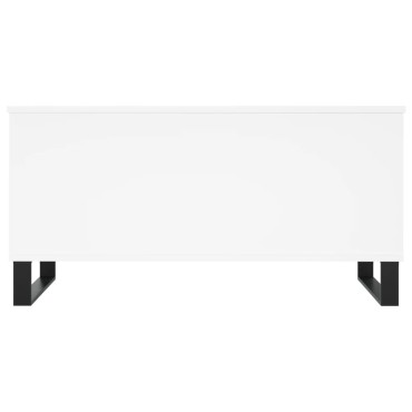 vidaXL Τραπεζάκι Σαλονιού Λευκό 90x44,5x45cm από Επεξεργασμένο Ξύλο 1 τεμ.