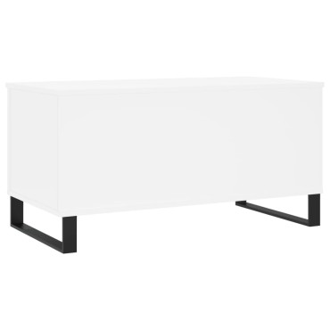 vidaXL Τραπεζάκι Σαλονιού Λευκό 90x44,5x45cm από Επεξεργασμένο Ξύλο 1 τεμ.