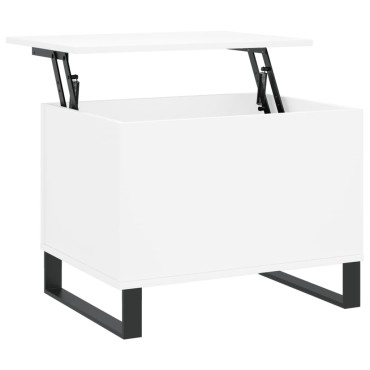vidaXL Τραπεζάκι Σαλονιού Λευκό 60x44,5x45cm από Επεξεργασμένο Ξύλο 1 τεμ.