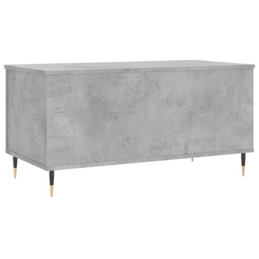 vidaXL Τραπεζάκι Σαλονιού Γκρι Σκυροδ. 90x44,5x45cm Επεξεργ. Ξύλο 1 τεμ.