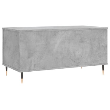 vidaXL Τραπεζάκι Σαλονιού Γκρι Σκυροδ. 90x44,5x45cm Επεξεργ. Ξύλο 1 τεμ.