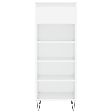 vidaXL Παπουτσοθήκη Γυαλιστερό Λευκό 40x36x105cm Επεξεργασμένο Ξύλο