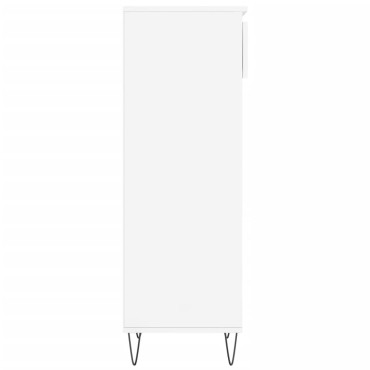 vidaXL Παπουτσοθήκη Γυαλιστερό Λευκό 40x36x105cm Επεξεργασμένο Ξύλο
