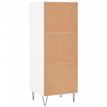 vidaXL Παπουτσοθήκη Γυαλιστερό Λευκό 40x36x105cm Επεξεργασμένο Ξύλο