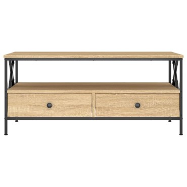 vidaXL Τραπεζάκι Σαλονιού Sonoma Δρυς 100x51x45cm Επεξεργ. Ξύλο 1 τεμ.