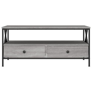 vidaXL Τραπεζάκι Σαλονιού Γκρι Sonoma 100x51x45cm Επεξεργ. Ξύλο 1 τεμ.