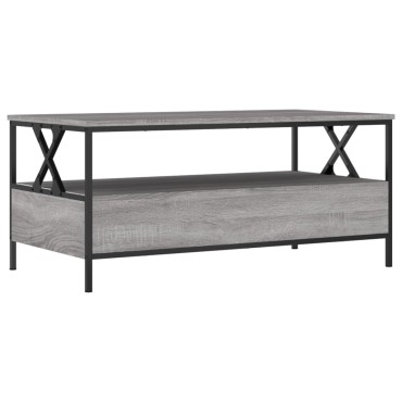 vidaXL Τραπεζάκι Σαλονιού Γκρι Sonoma 100x51x45cm Επεξεργ. Ξύλο 1 τεμ.