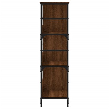 vidaXL Βιβλιοθήκη Καφέ Δρυς 78,5x33x117,5cm Επεξεργασμένο Ξύλο 1 τεμ.