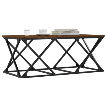 vidaXL Τραπεζάκι Σαλονιού Καφέ Δρυς 100x49x40cm Επεξεργασμένο Ξύλο 1 τεμ.