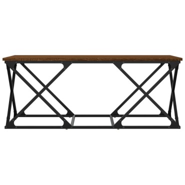 vidaXL Τραπεζάκι Σαλονιού Καφέ Δρυς 100x49x40cm Επεξεργασμένο Ξύλο 1 τεμ.