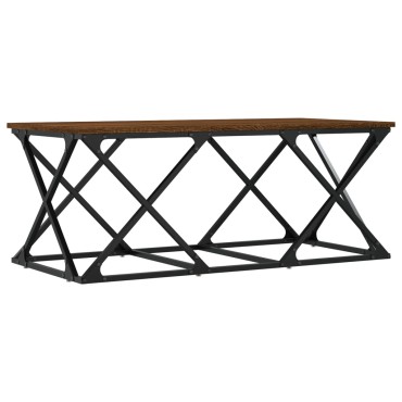 vidaXL Τραπεζάκι Σαλονιού Καφέ Δρυς 100x49x40cm Επεξεργασμένο Ξύλο 1 τεμ.