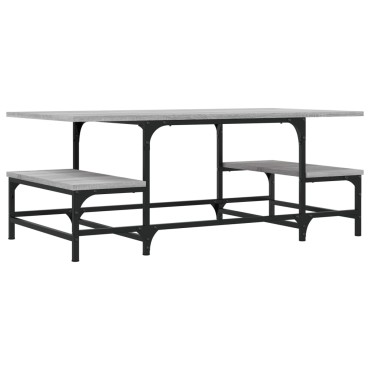 vidaXL Τραπεζάκι Σαλονιού Γκρι Sonoma 100x50,5x40cm Επεξεργ. Ξύλο 1 τεμ.