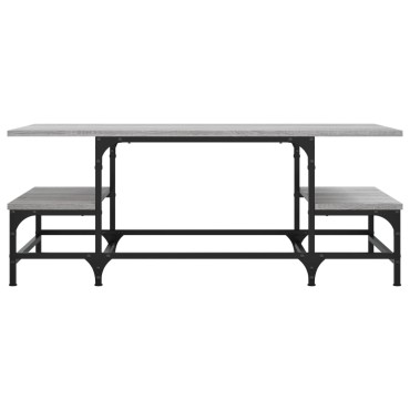 vidaXL Τραπεζάκι Σαλονιού Γκρι Sonoma 100x50,5x40cm Επεξεργ. Ξύλο 1 τεμ.
