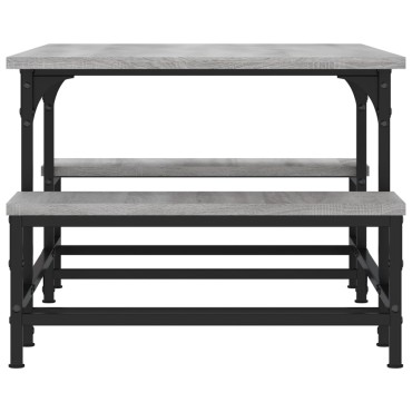 vidaXL Τραπεζάκι Σαλονιού Γκρι Sonoma 100x50,5x40cm Επεξεργ. Ξύλο 1 τεμ.